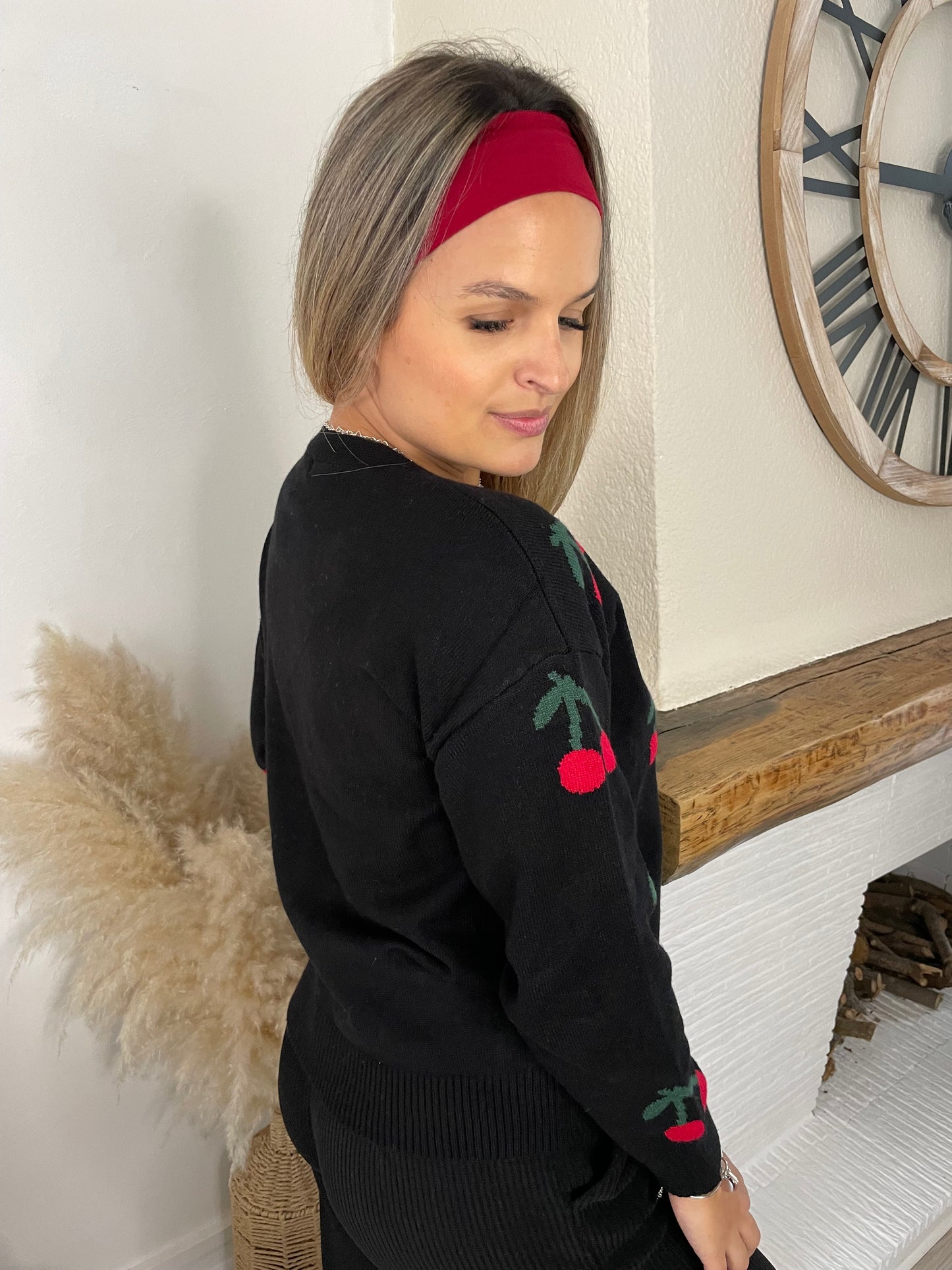 Gilet cherry noir