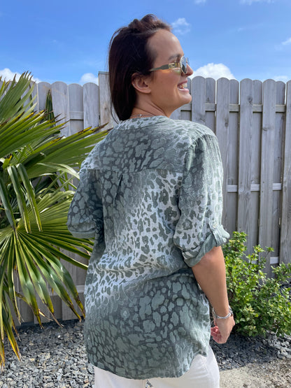 Chemise Leonie kaki