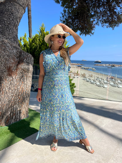 Robe Ibiza bleue