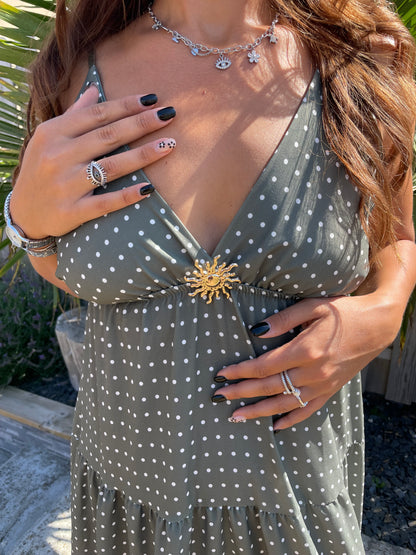 Robe Rafaëla kaki