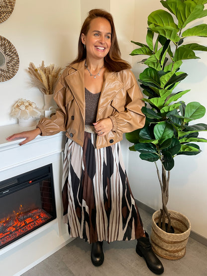 Veste simili camel