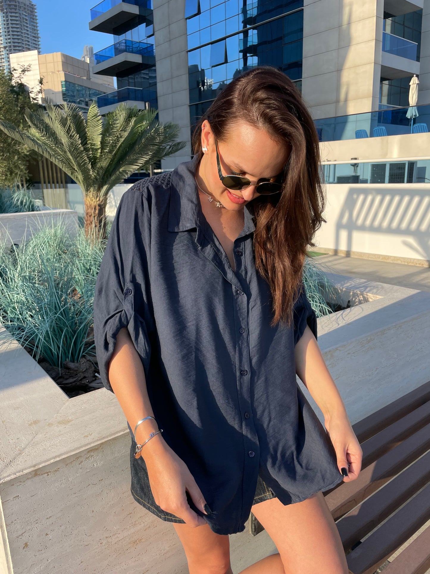 Chemise Emily Marine