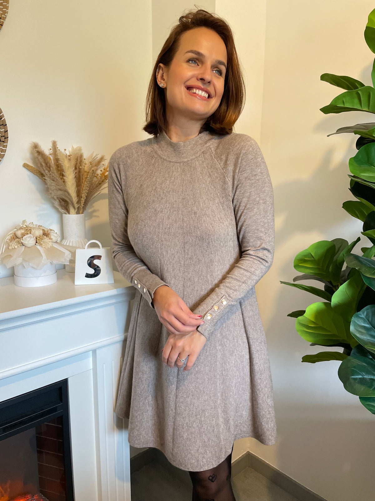 Robe Florine taupe