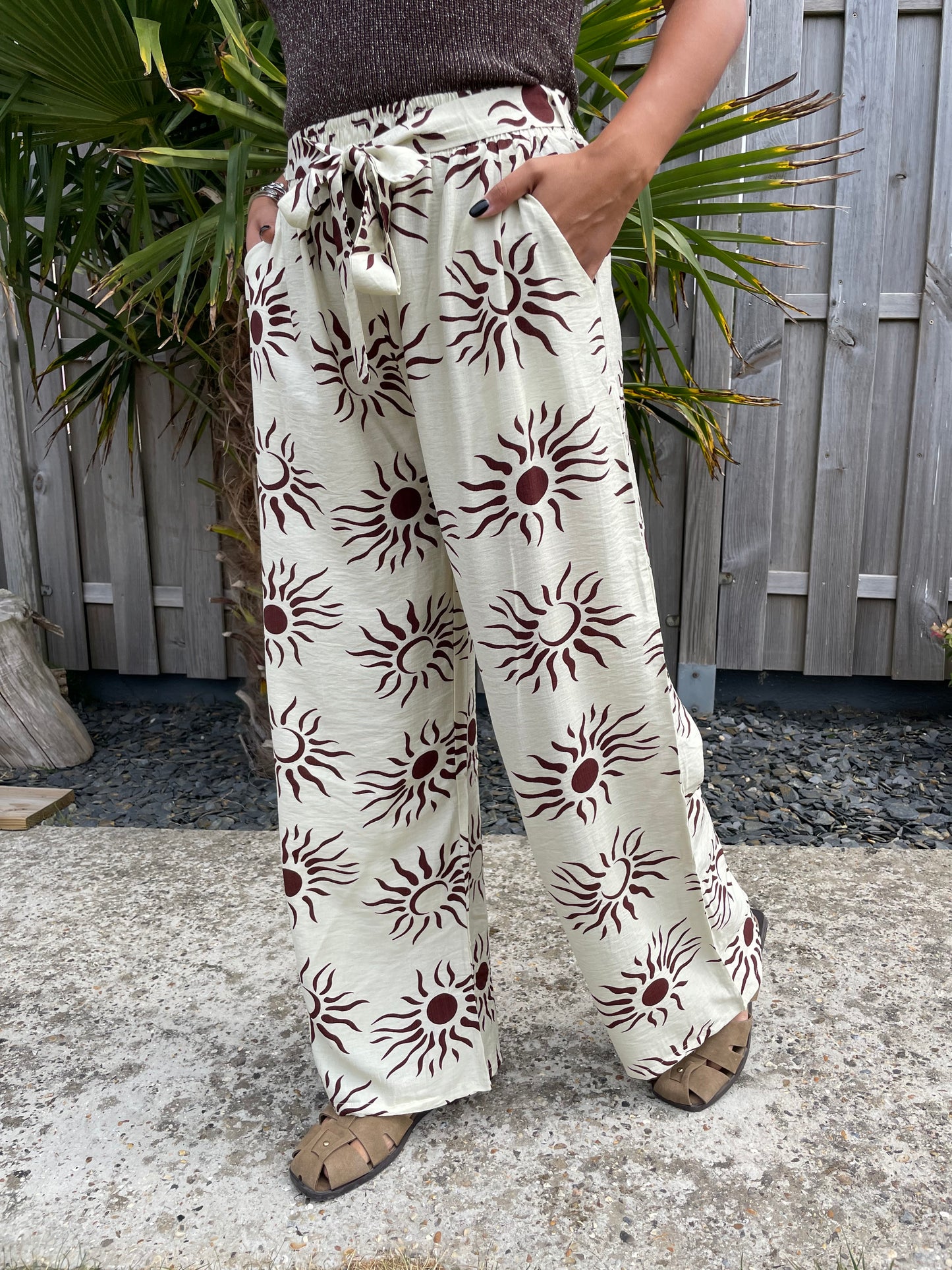 Pantalon soleil bordeaux