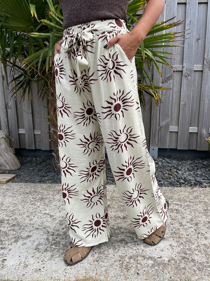 Pantalon soleil bordeaux