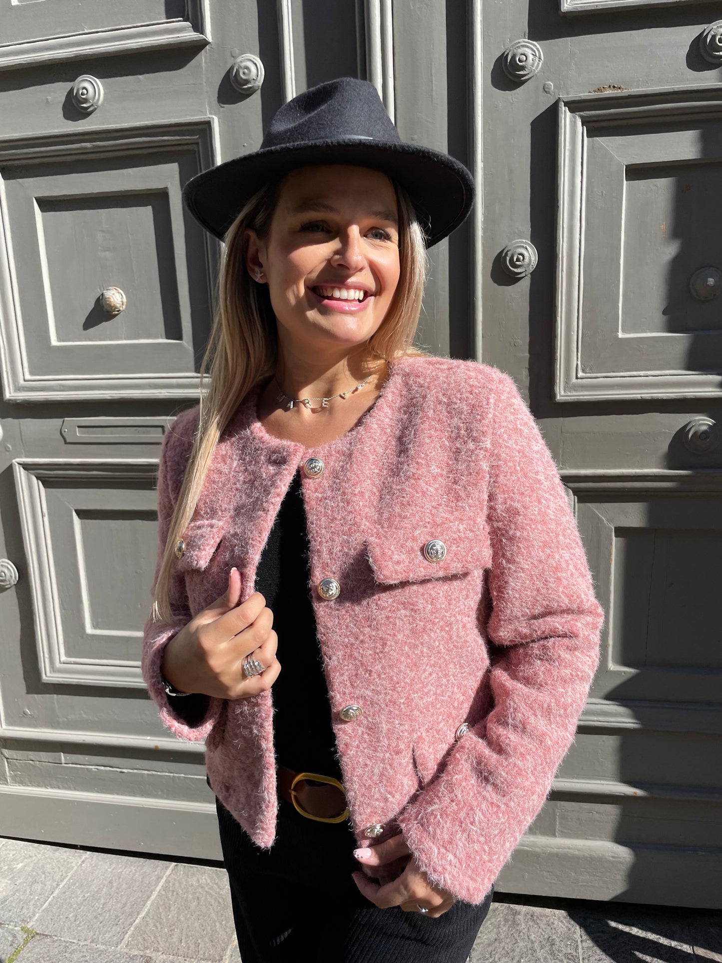 Veste Diana rose