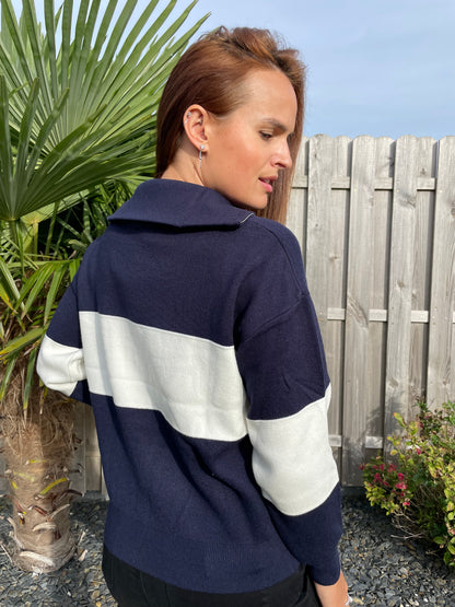 Pull iconic bleu