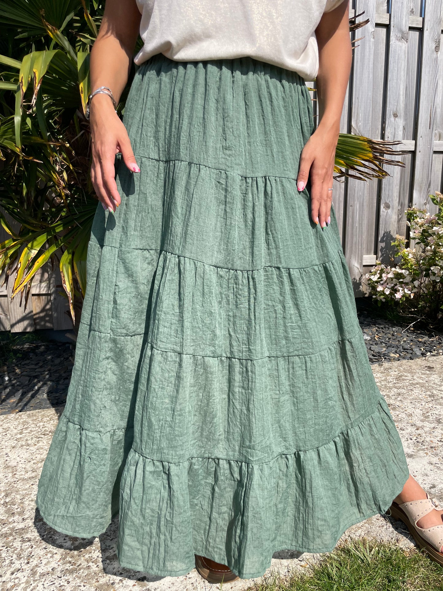 Jupe esmeralda vert foncé