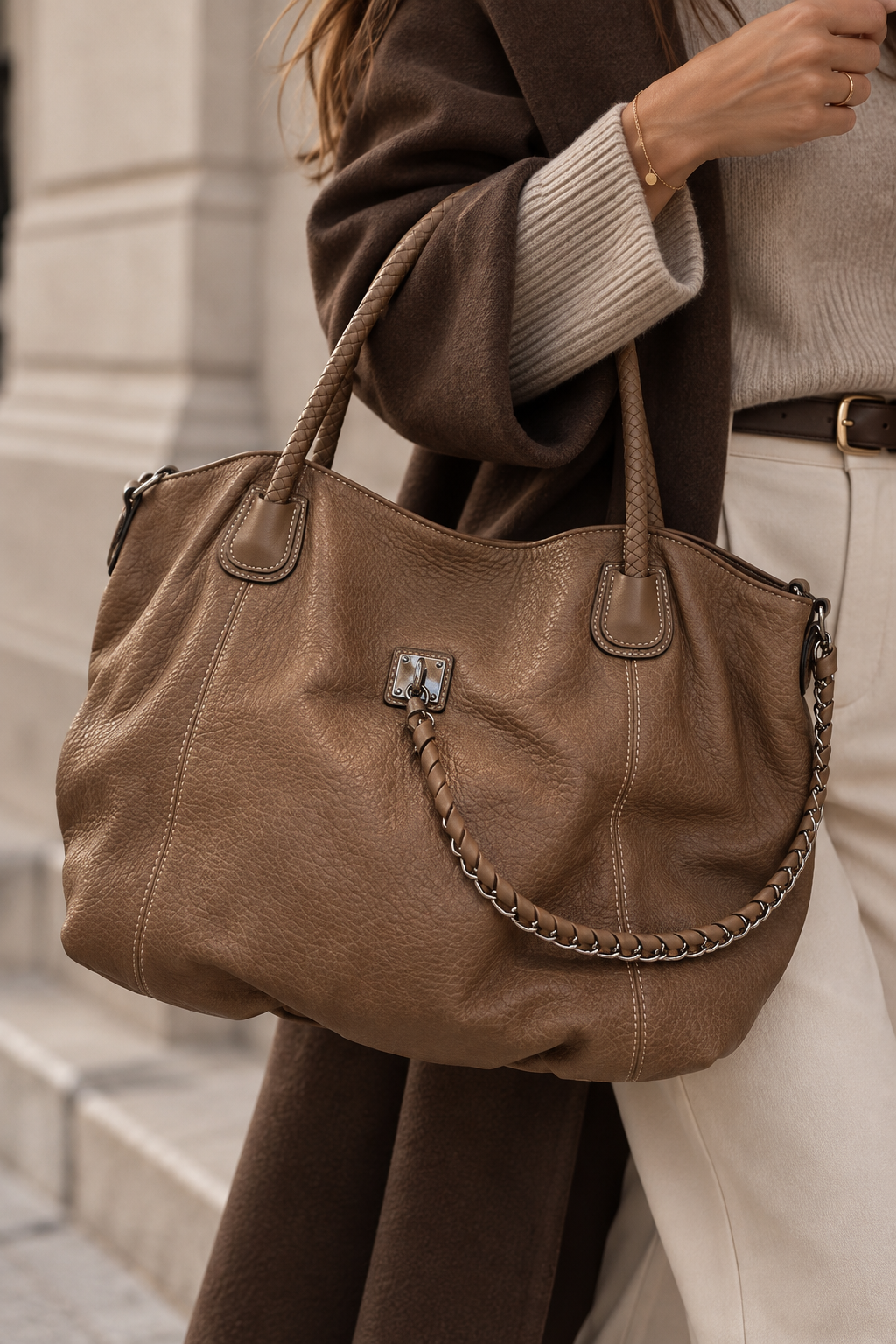 Sac camel chaînettes