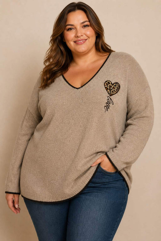 Pull léonia taupe