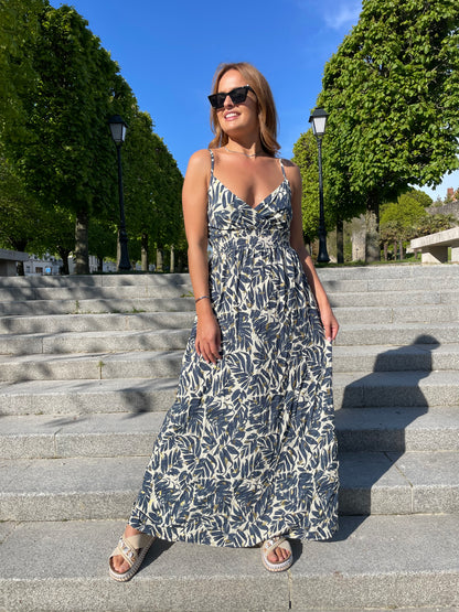 Robe longue Zoé marine