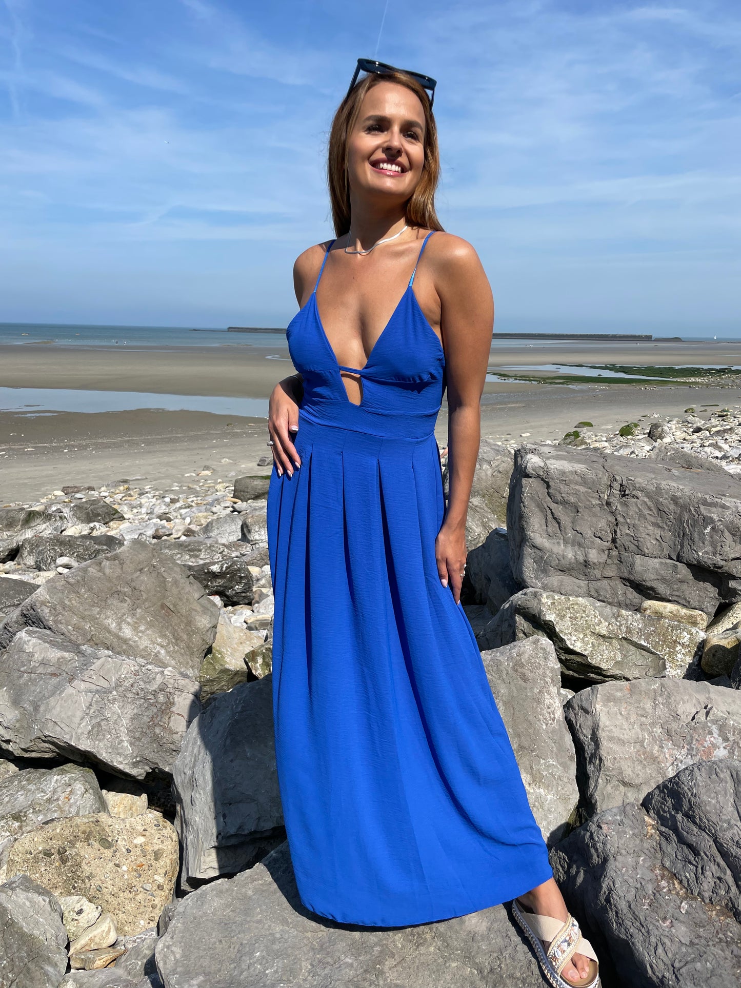 Robe à nouer Texane bleue