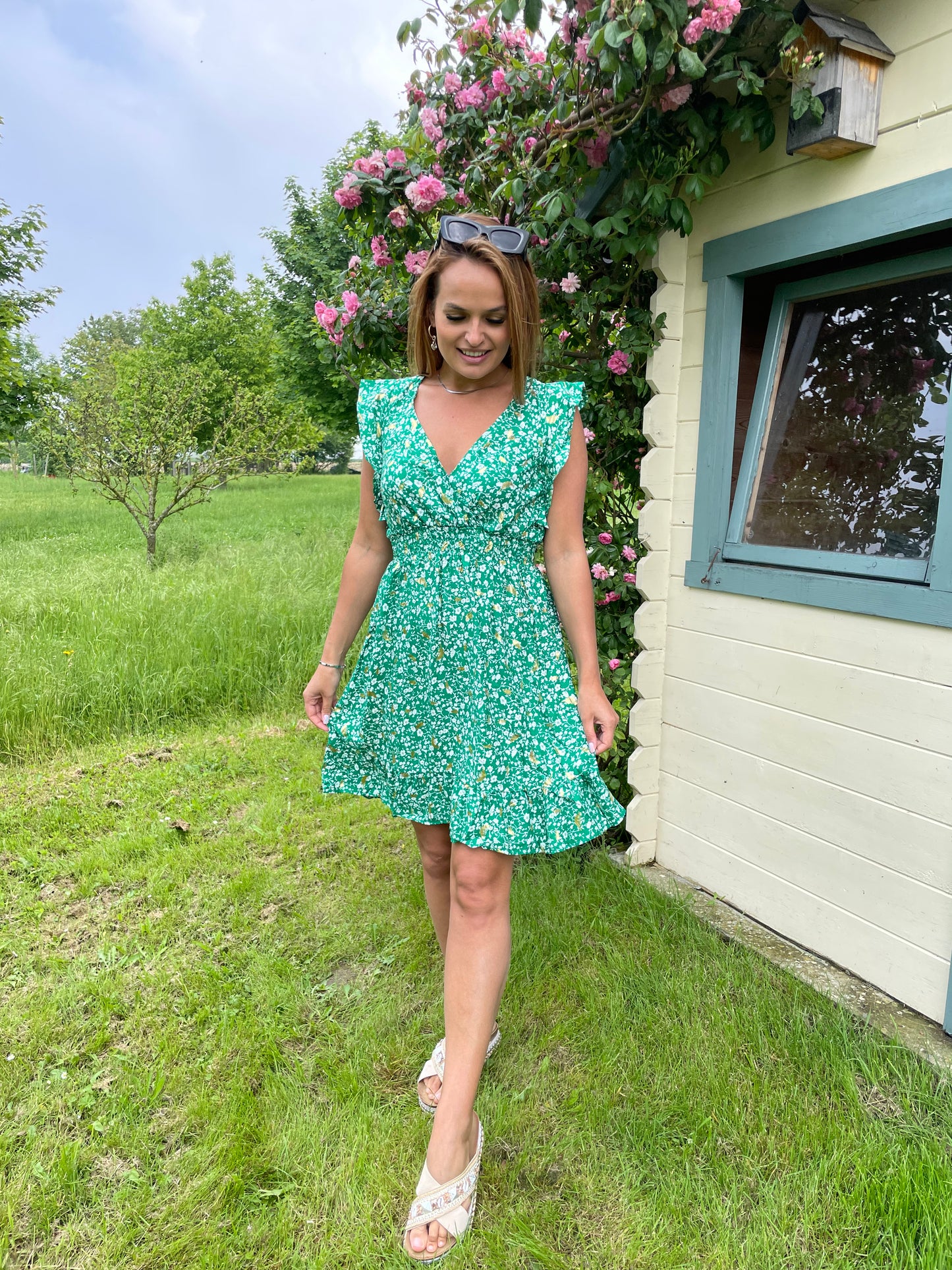 Robe Rosie verte