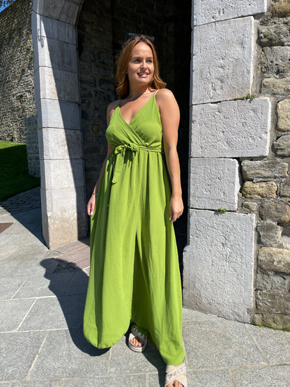 Robe Cannes vert anis