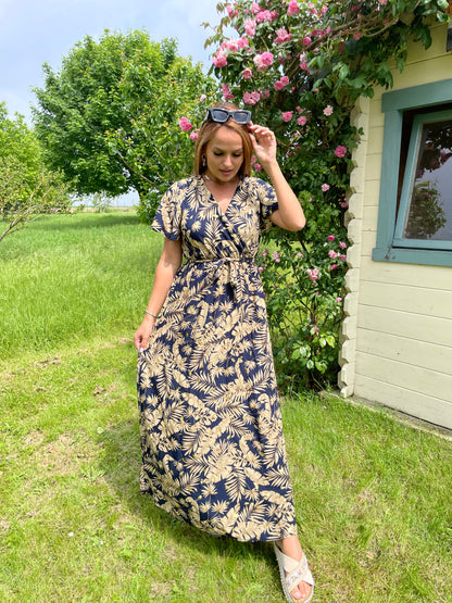 Robe Savannah bleue marine