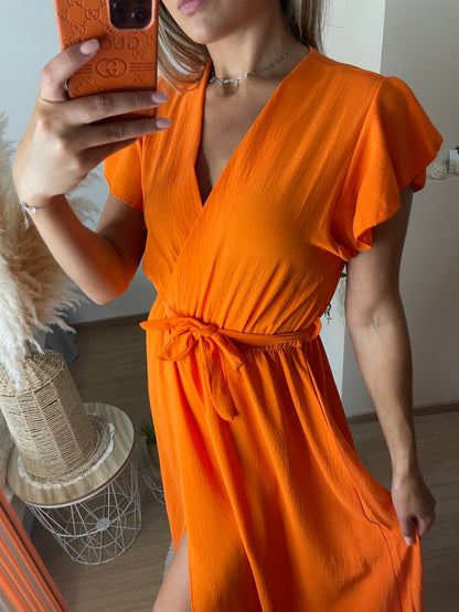 Robe Angèle orange