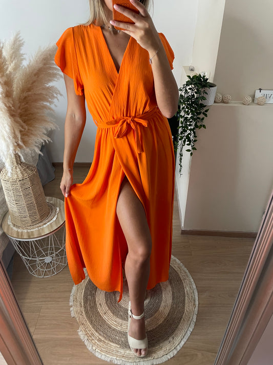 Robe Angèle orange