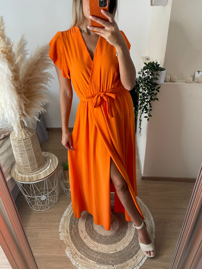 Robe Angèle orange