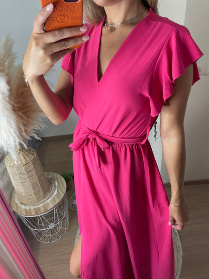 Robe Angèle rose fushia