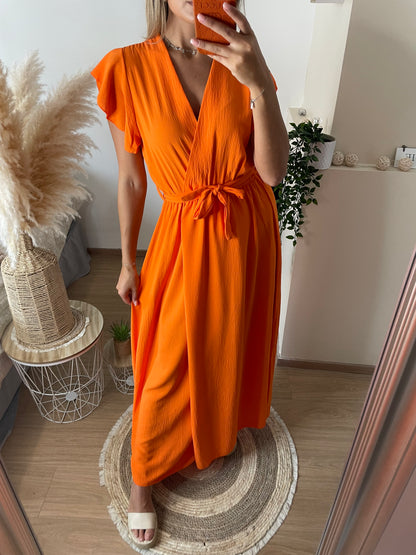 Robe Angèle orange