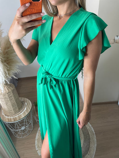 Robe Angèle verte