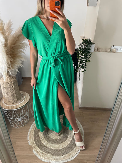 Robe Angèle verte