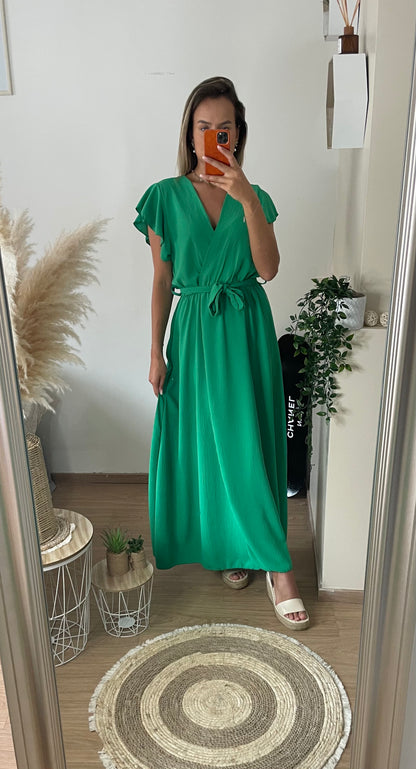 Robe Angèle verte